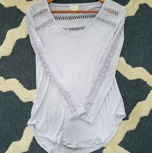 Anthropologie crochet Tee